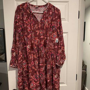 Red/Pink Floral Dress